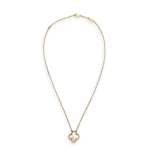 Vintage Alhambra Pendant Necklace in White CL2602-19536 2