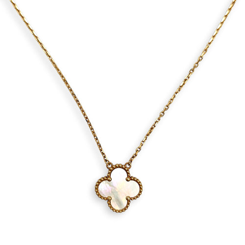 Vintage Alhambra Pendant Necklace in White CL2602-19536 3