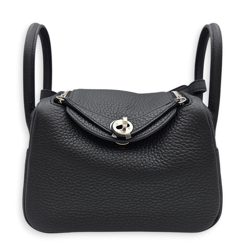 Lindy II Mini Black in Clemence Palladium hardware