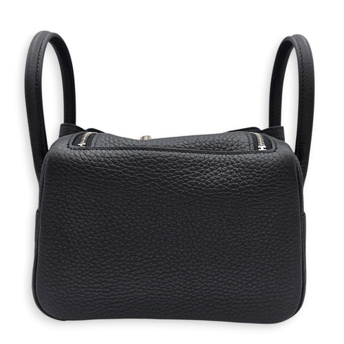 Lindy II Mini Black in Clemence Palladium hardware