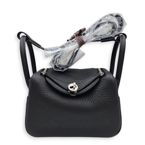 Lindy II Mini Black in Clemence Palladium hardware
