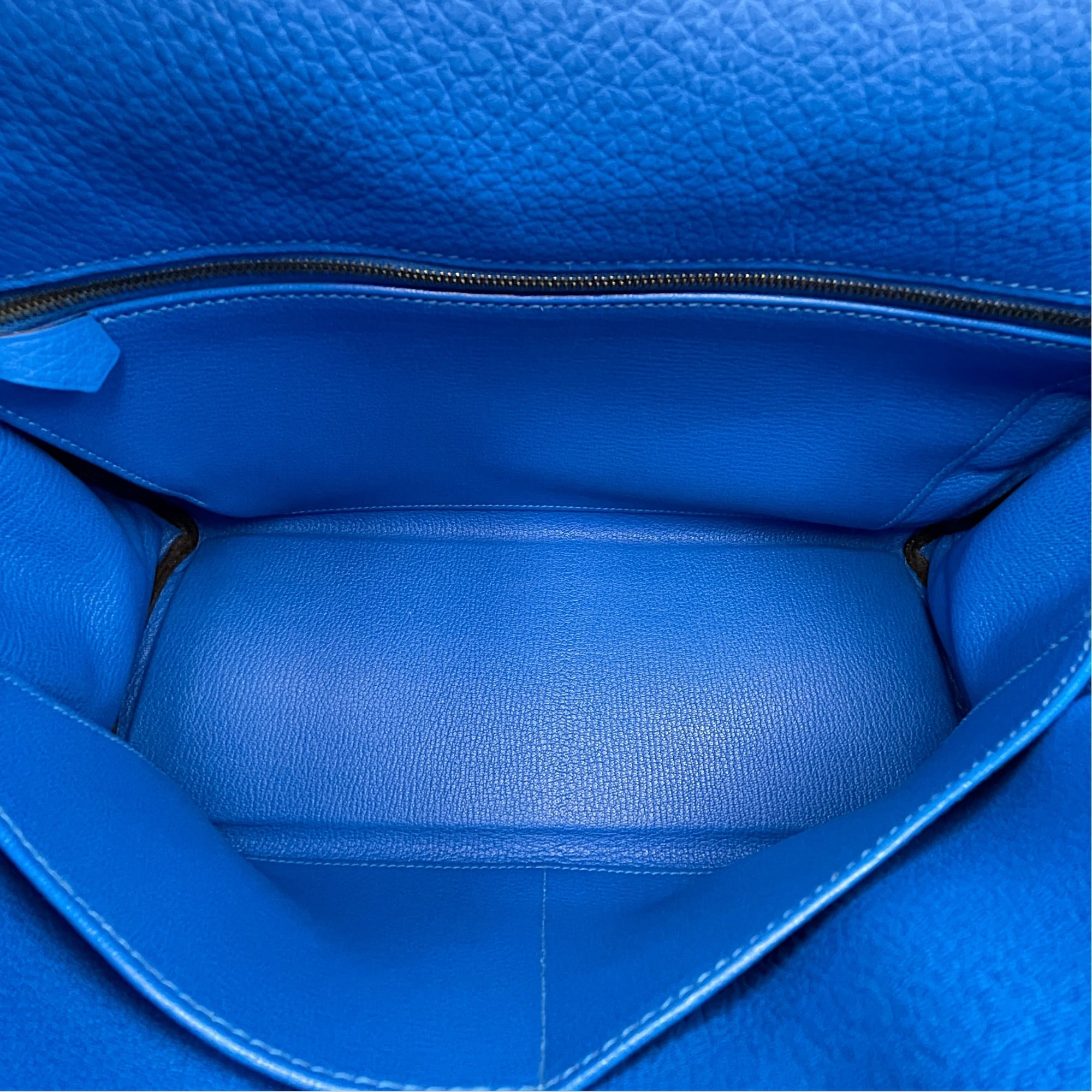 Kelly 32 Blue Hydra in Clemence Gold hardware CL2602-19566 6