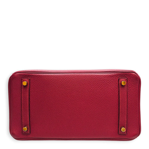 Birkin 30 Rouge Grenat in Togo Gold hardware CL2602-19570 5