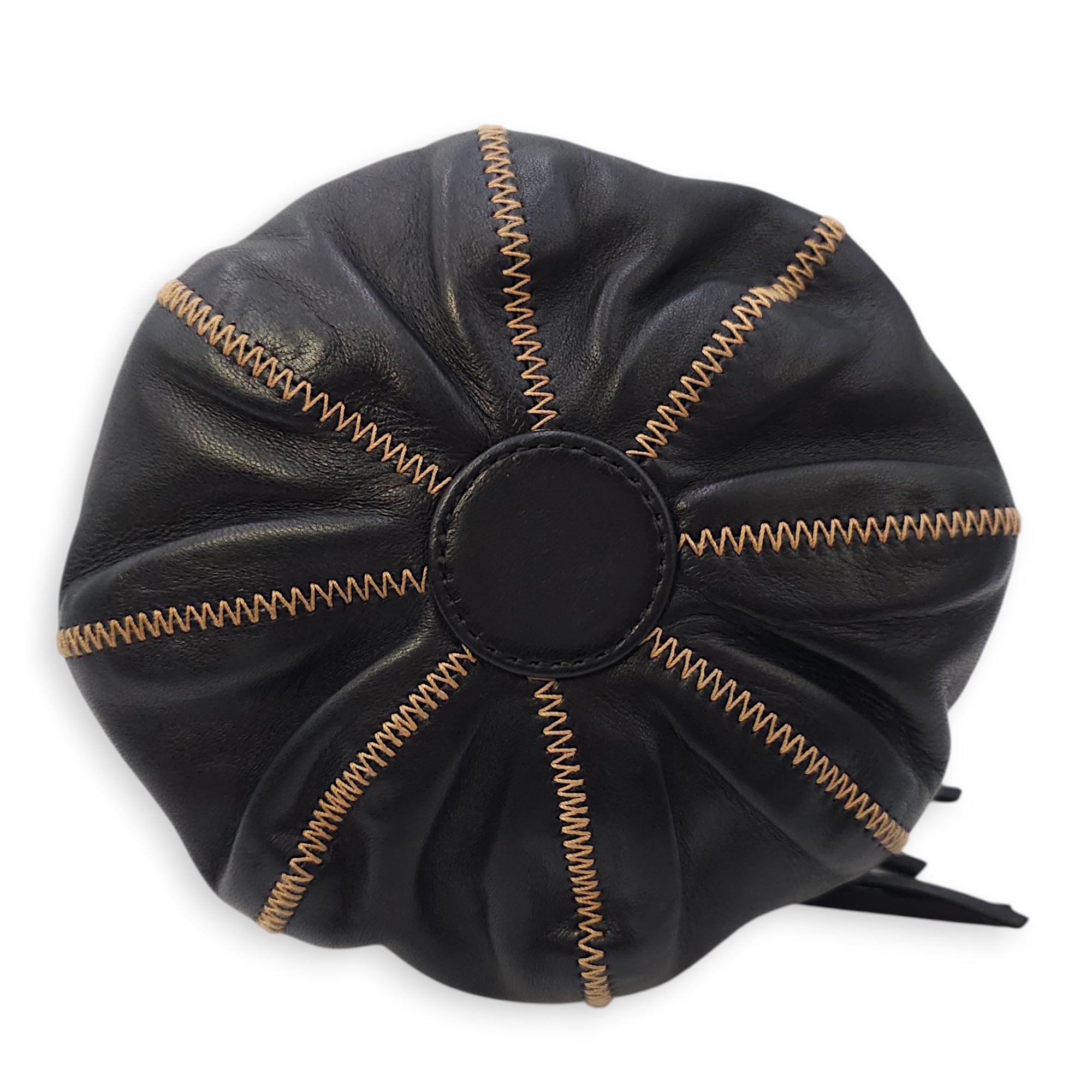 Sac Cordon Mini Black Pouch in Lambskin Palladium hardware CL2602-19581 5