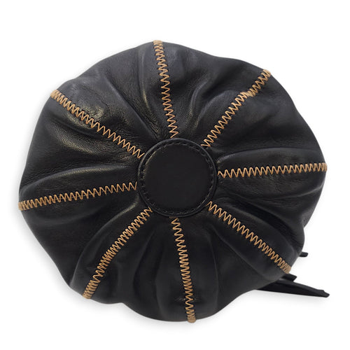 Sac Cordon Mini Black Pouch in Lambskin Palladium hardware CL2602-19581 5