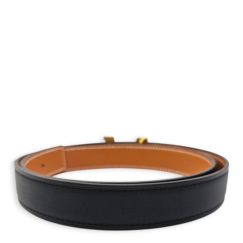 H Belt Kit 24mm x 75cm Gold/Black Belt in Epsom/Swift Gold hardware CL2602-19592 2