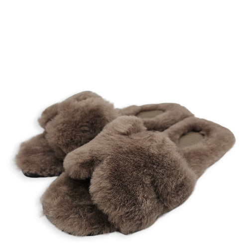Oran 36 Etoupe Sandals in Shearling CL2602-19594 2