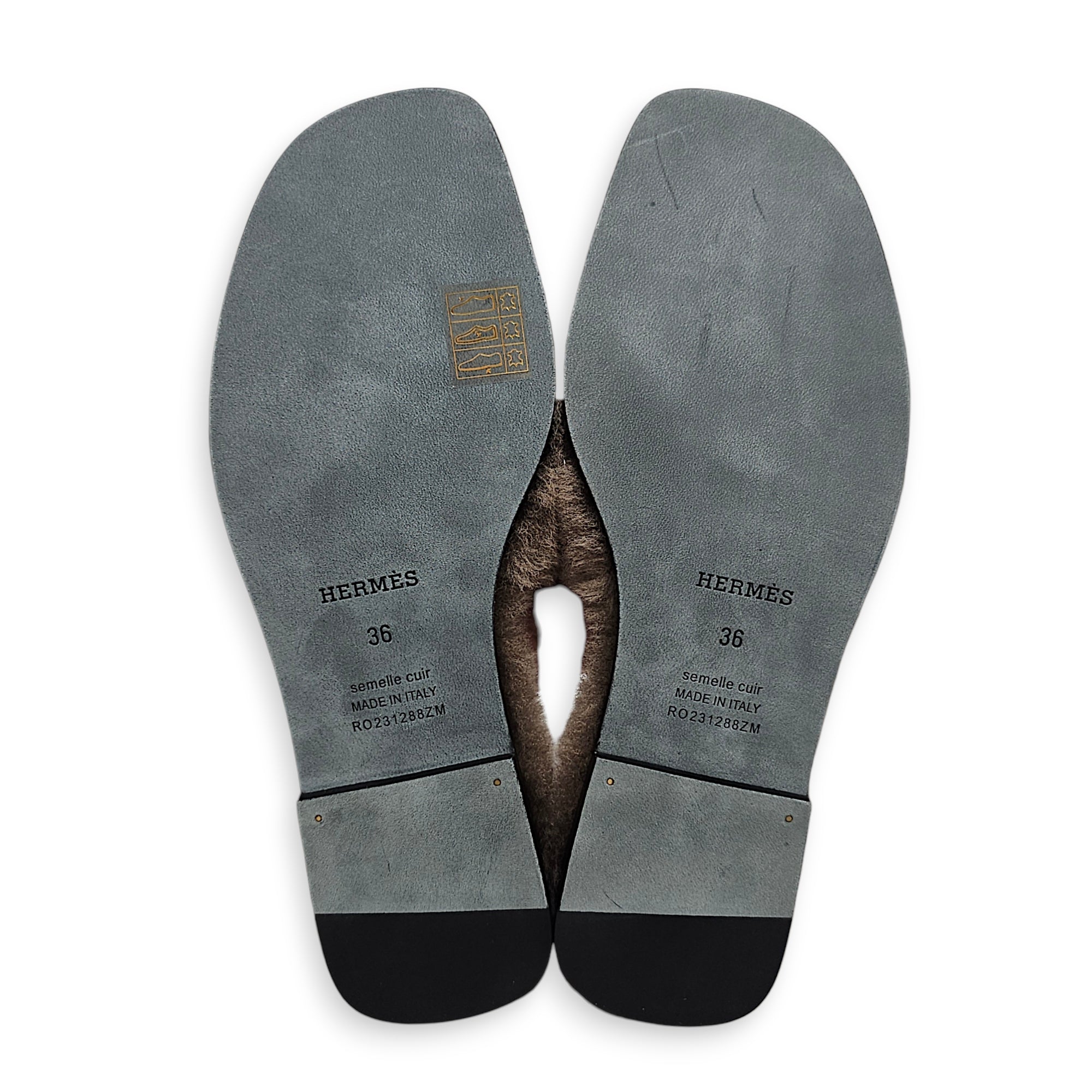Oran 36 Etoupe Sandals in Shearling CL2602-19594 3