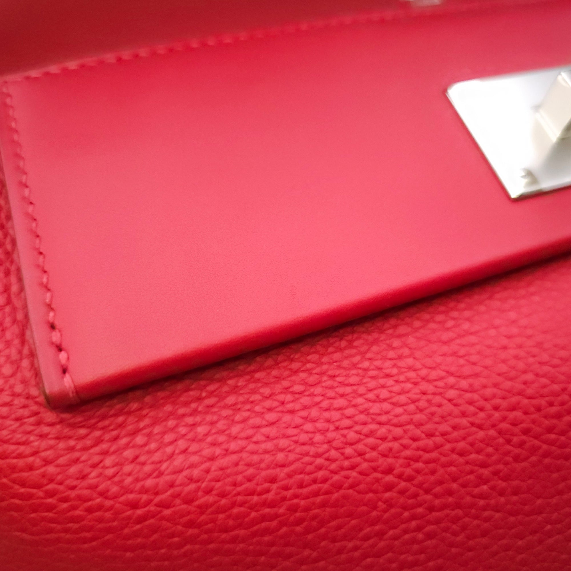 24/24 29 Rouge Piment/Rouge de coeur in Togo/Swift Palladium hardware CL2602-19595 9