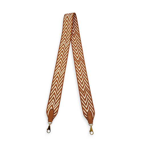 Zigzag Sangle Cavale 105cm x 50mm Gold Strap in Swift Gold hardware CL2602-19602 1