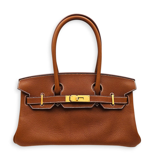 Birkin Shoulder Light 29 Fauve in Barenia Faubourg Gold hardware