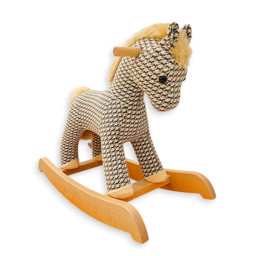 Hermy Cheval Pixel Rocking Horse Naturel Toy CL2602-19627 1