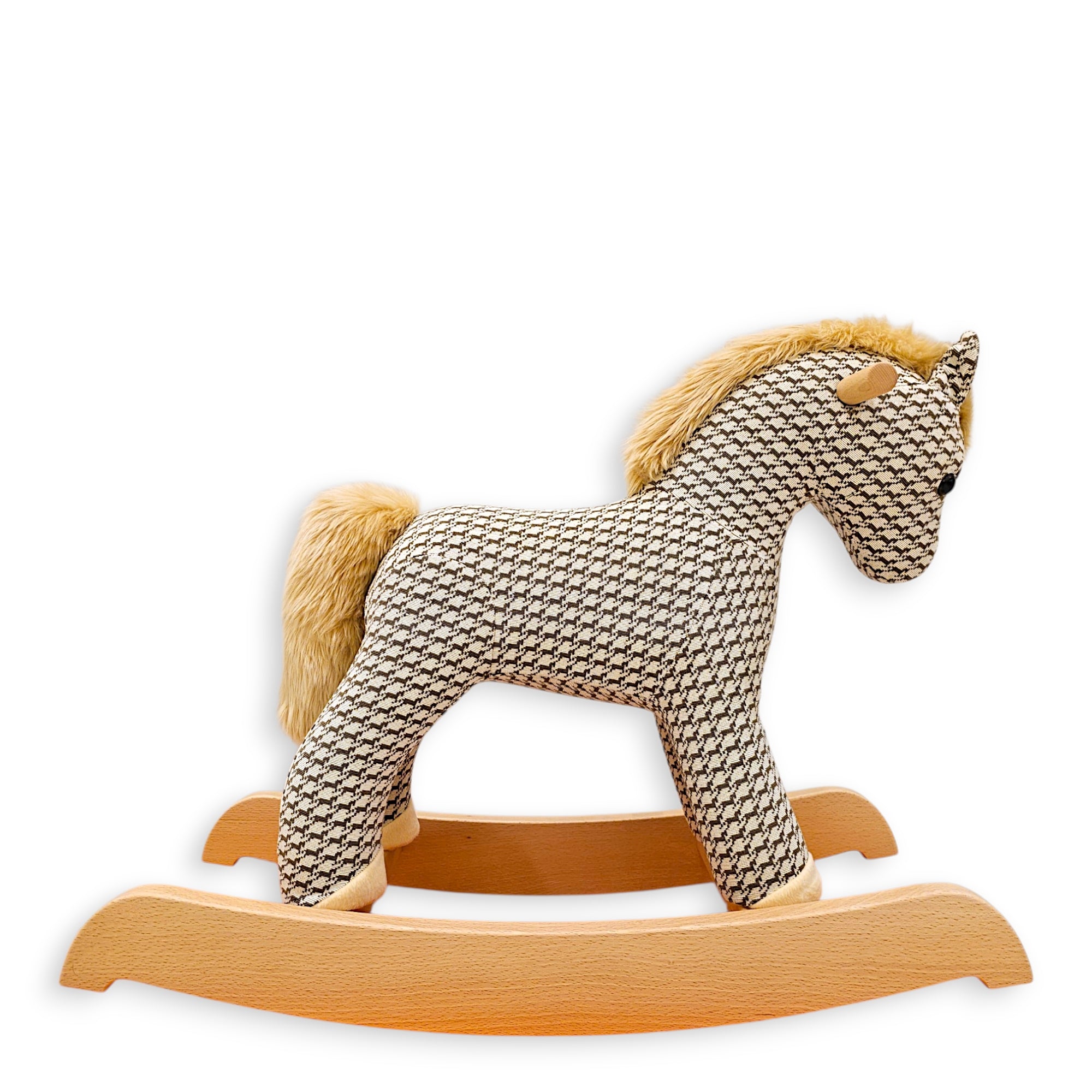 Hermy Cheval Pixel Rocking Horse Naturel Toy CL2602-19627 3
