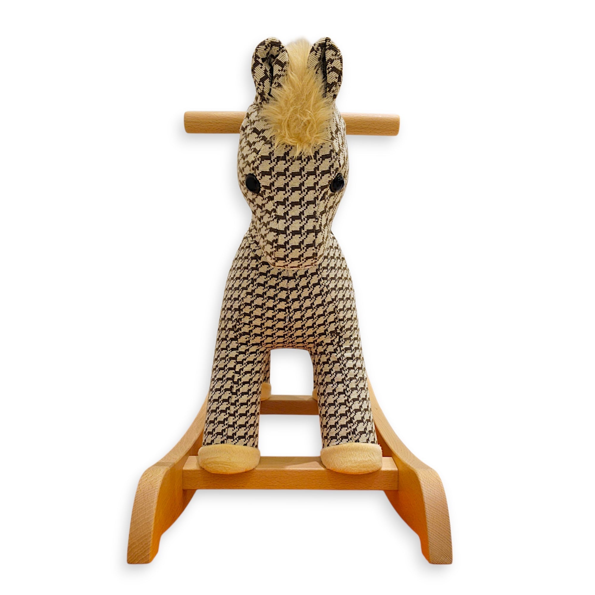 Hermy Cheval Pixel Rocking Horse Naturel Toy CL2602-19627 4