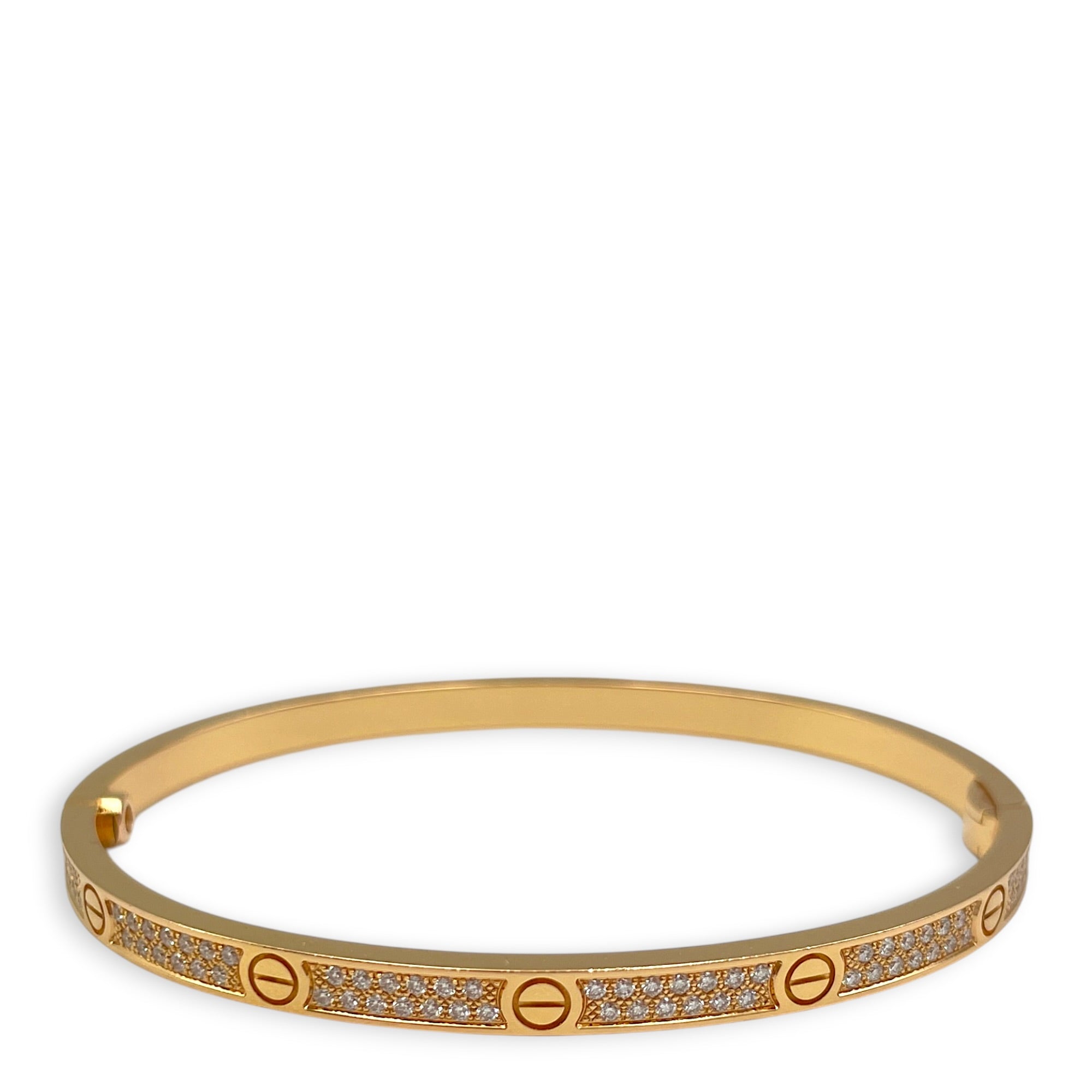 LOVE, Small Model, Paved 16 Bracelet in Rose Gold Hardware CL2602-19642 2
