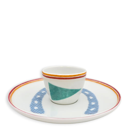 Saut Hermès egg cup and saucer Tableware