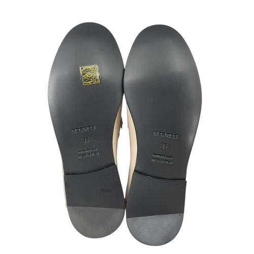 Destin  35 Beige Nomade Loafers in Calfskin Palladium hardware CL2602-19660 3