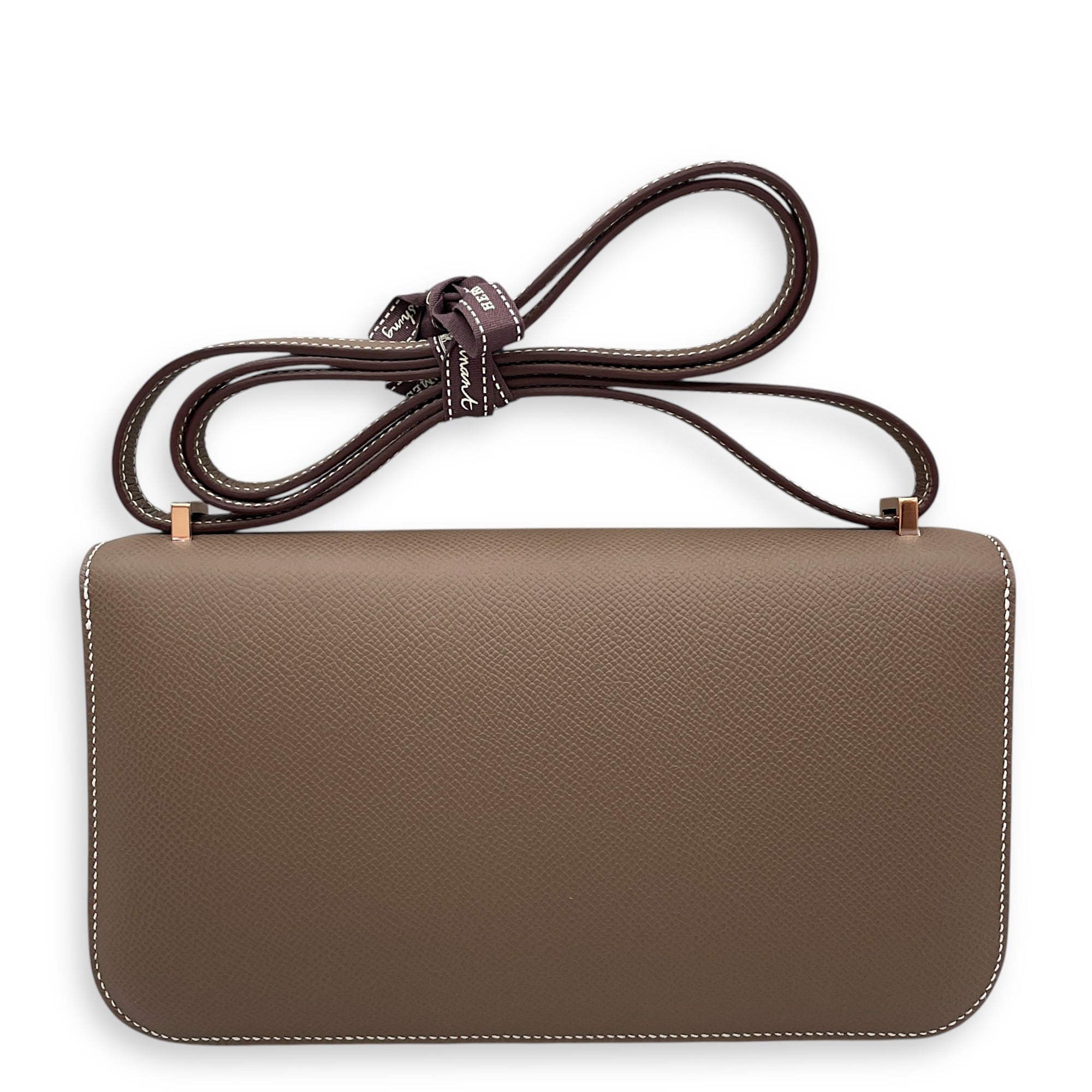 Constance Elan Etoupe in Epsom Rose Gold hardware