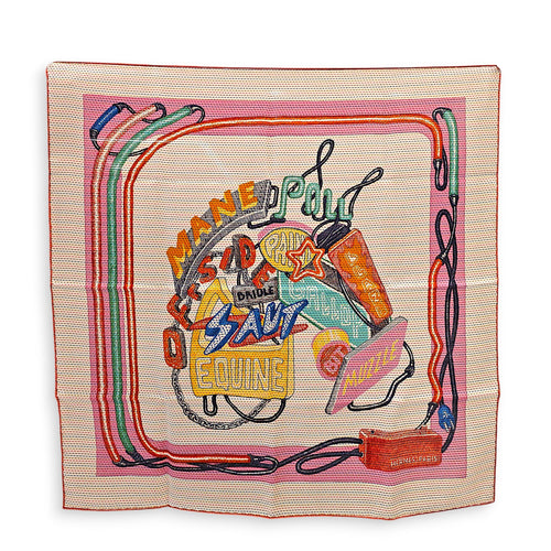 Chevaloscope Neon Pointille 70 Multi-colour Scarf CL2602-19669 1