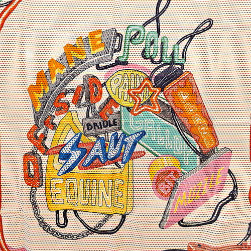 Chevaloscope Neon Pointille 70 Multi-colour Scarf CL2602-19669 2