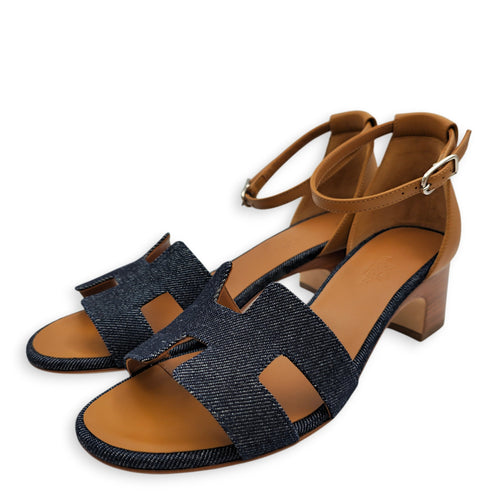 Encens 50 37 Blue Sandals in Calfskin CL2602-19672 2