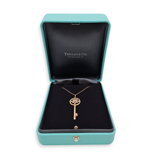 Victoria Key Pendant Necklace in Rose Gold Hardware CL2602-19673 2