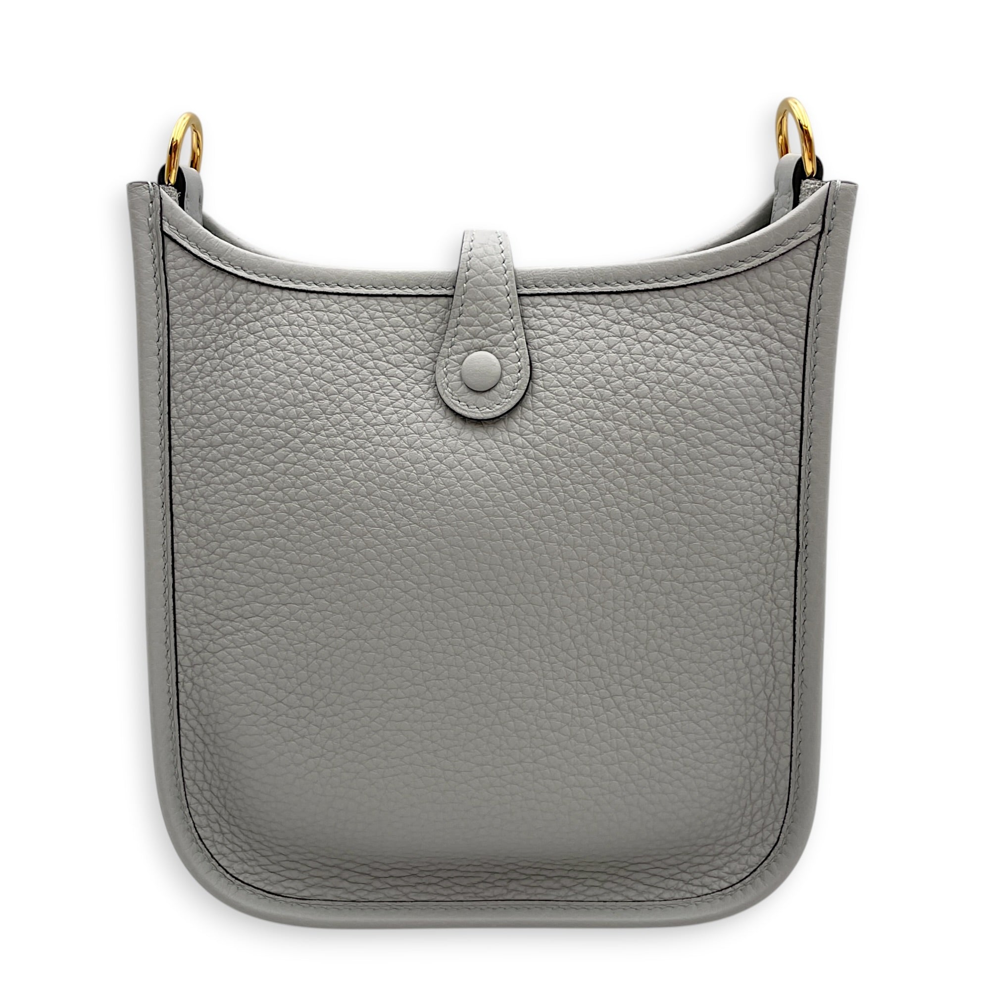 Evelyne Mini Blue Glacier in Clemence Gold hardware CL2602-19682 2