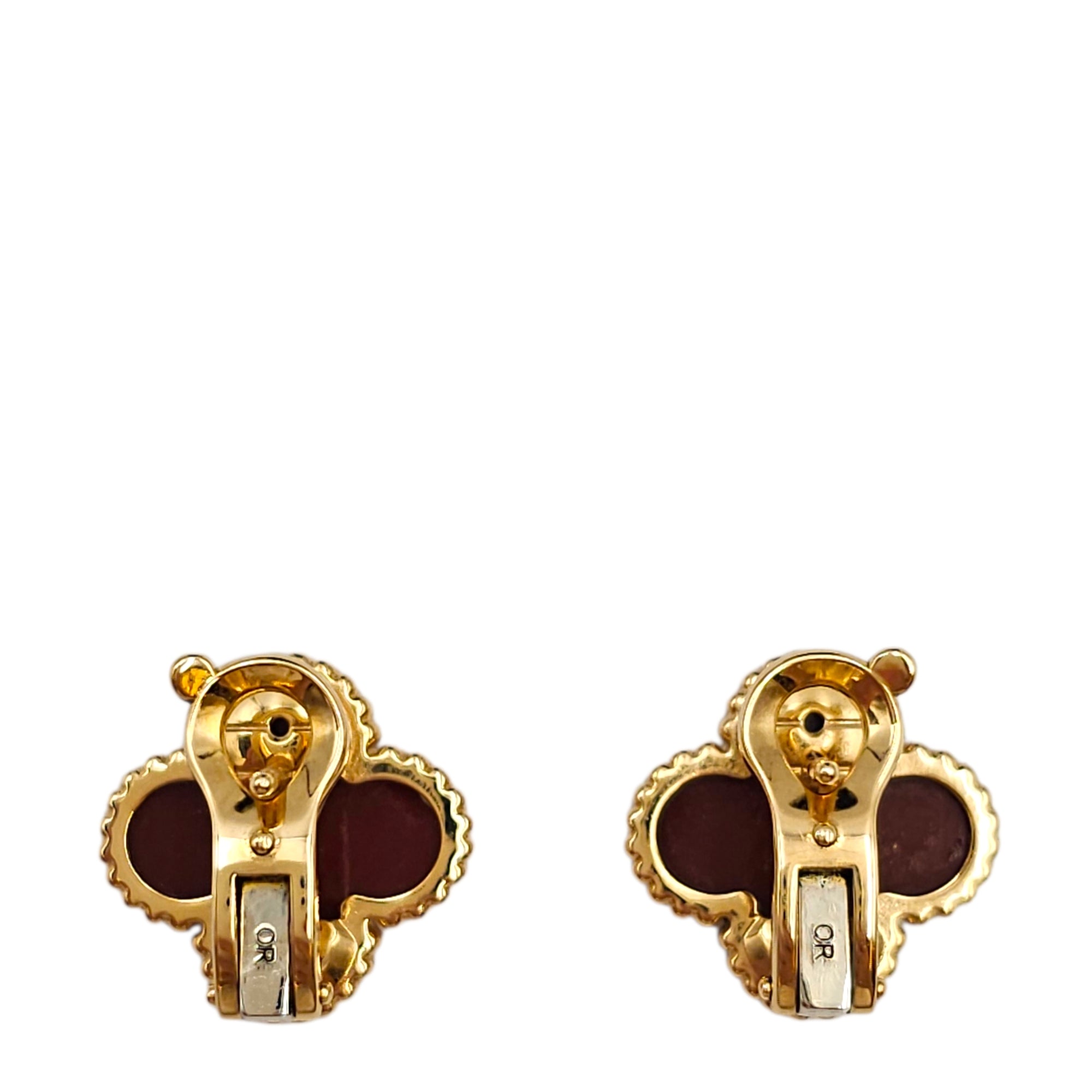 Vintage Alhambra Earrings Earrings in Red