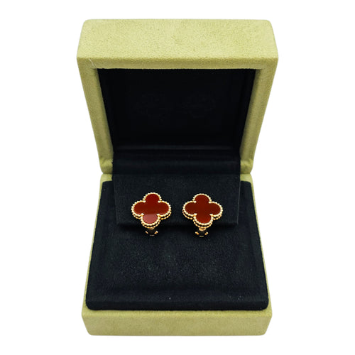 Vintage Alhambra Earrings Earrings in Red