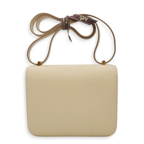 Constance 18 Craie in Epsom Rose Gold hardware CL2602-19706 2