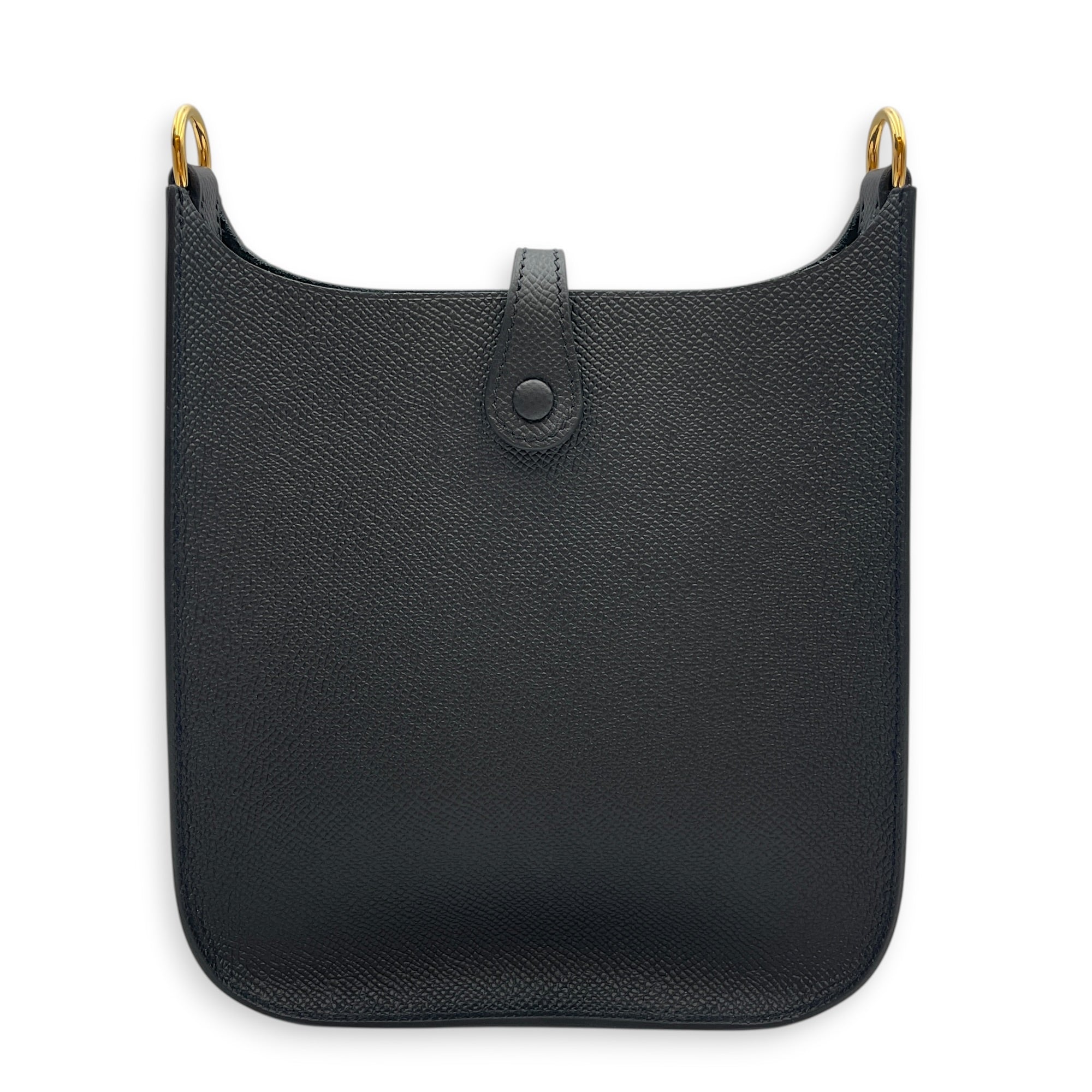 Evelyne Sellier Mini Black in Epsom Gold hardware CL2603-19715 2