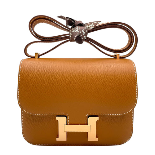 Constance Mirror 18 Gold in Epsom Rose Gold hardware CL2603-19716 1