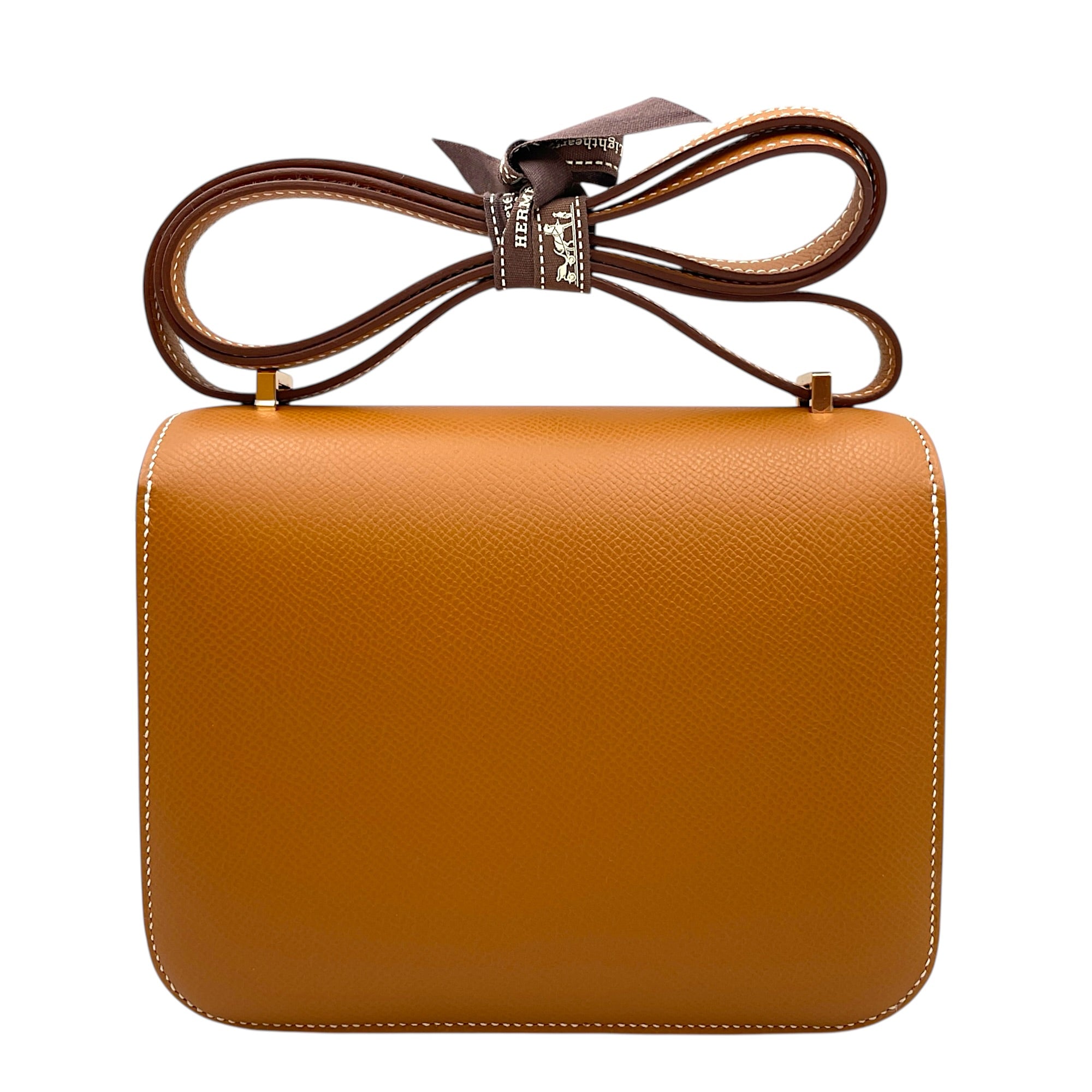 Constance Mirror 18 Gold in Epsom Rose Gold hardware CL2603-19716 2