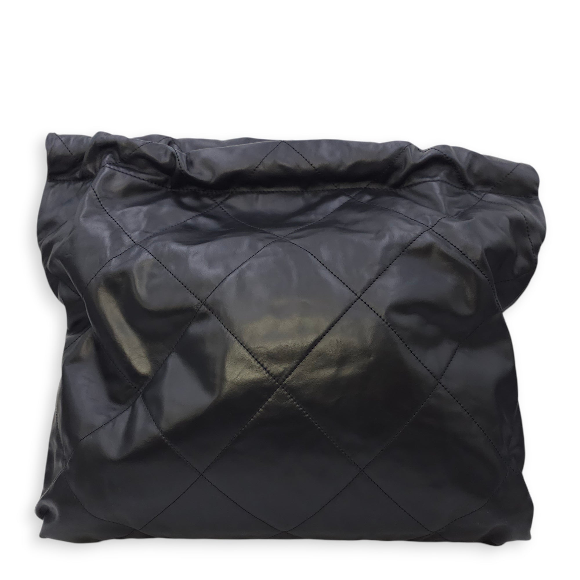 C22 Medium Black Shoulder Bag in Calfskin Gold hardware CL2603-19728 2