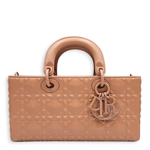 Diamond D-Joy Medium Pink Top Handle Bag in Calfskin Ruthenium hardware CL2603-19729 1