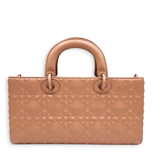 Diamond D-Joy Medium Pink Top Handle Bag in Calfskin Ruthenium hardware CL2603-19729 2