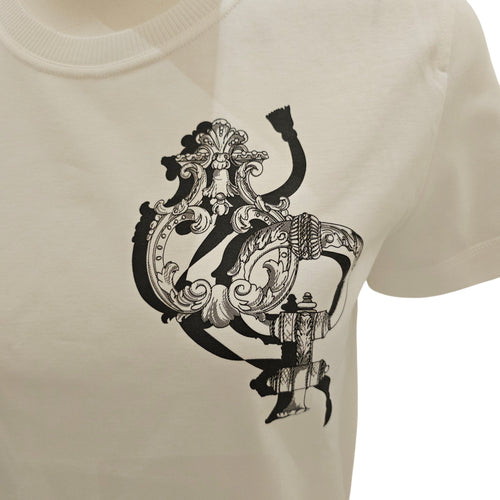 Printed Straight T-shirt 34 White Ready-To-Wear CL2603-19737 3