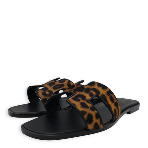 Oran 37.5 Gold/Noir Sandals in Moire Calf CL2603-19740 2