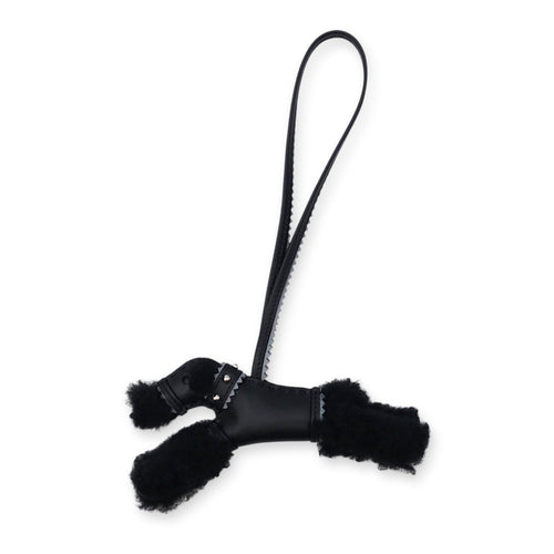 Punk Budy Charm Black Bag Accessory in Swift Palladium hardware CL2603-19823 1