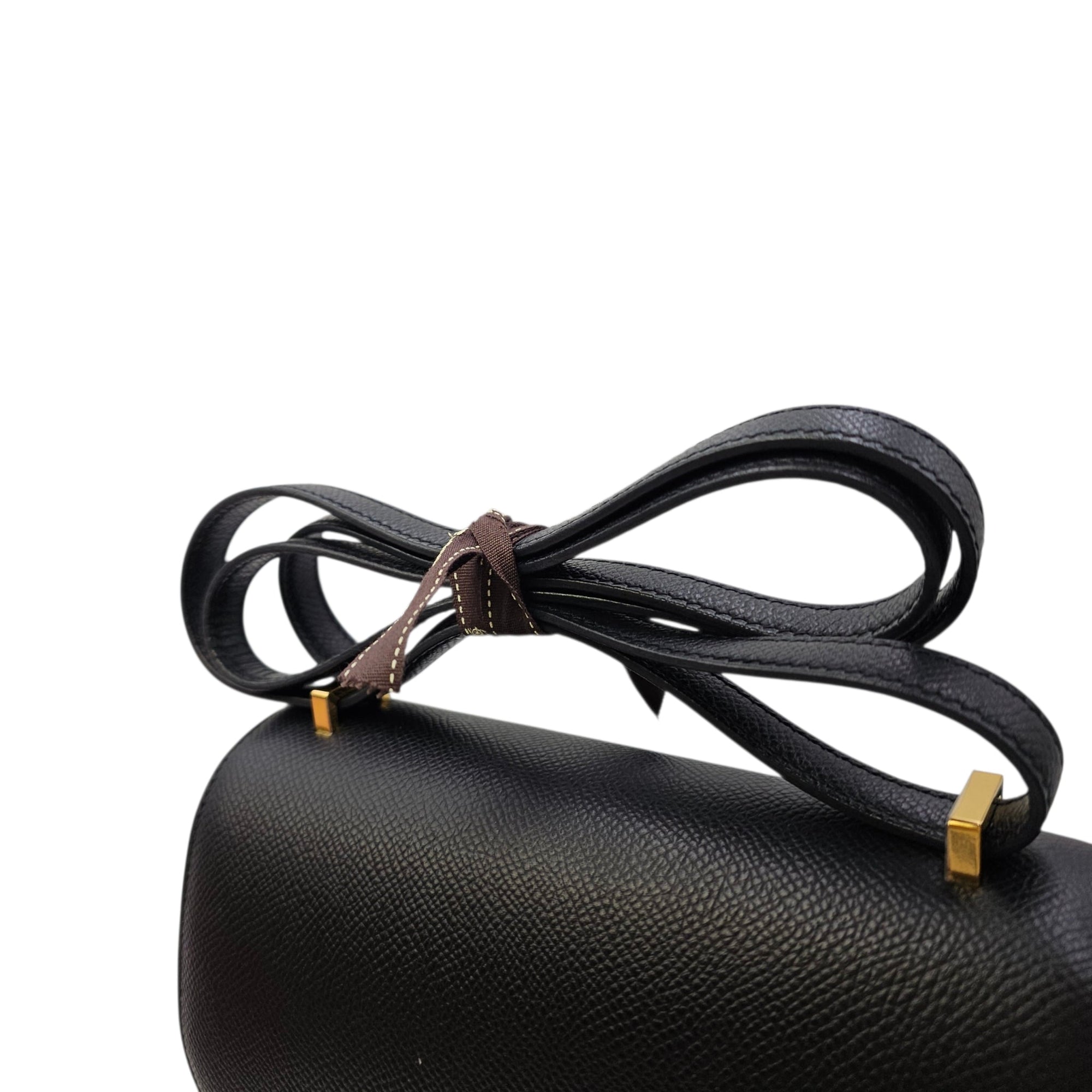 Constance 18 Black in Epsom Rose Gold hardware CL2603-19840 10