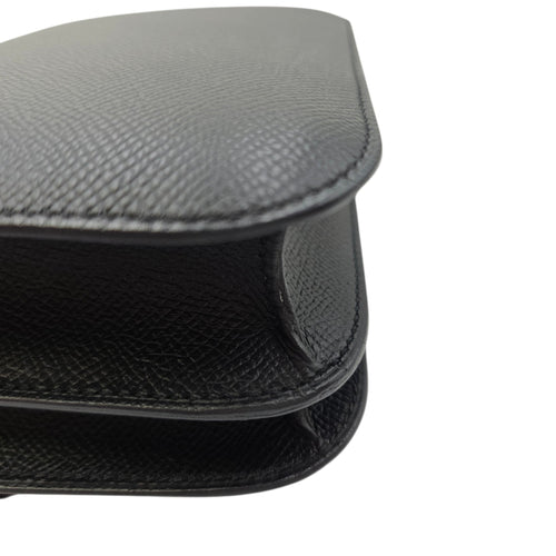 Constance 18 Black in Epsom Rose Gold hardware CL2603-19840 13