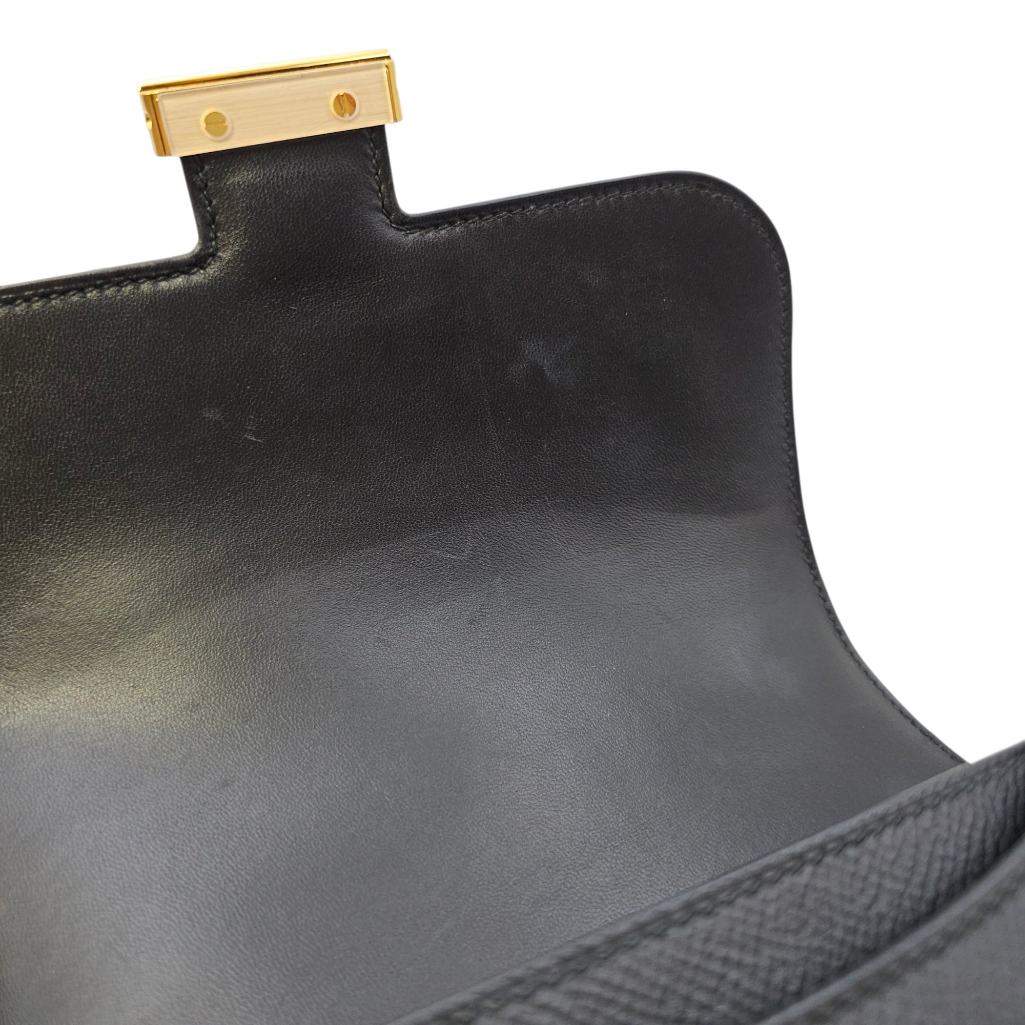 Constance 18 Black in Epsom Rose Gold hardware CL2603-19840 14