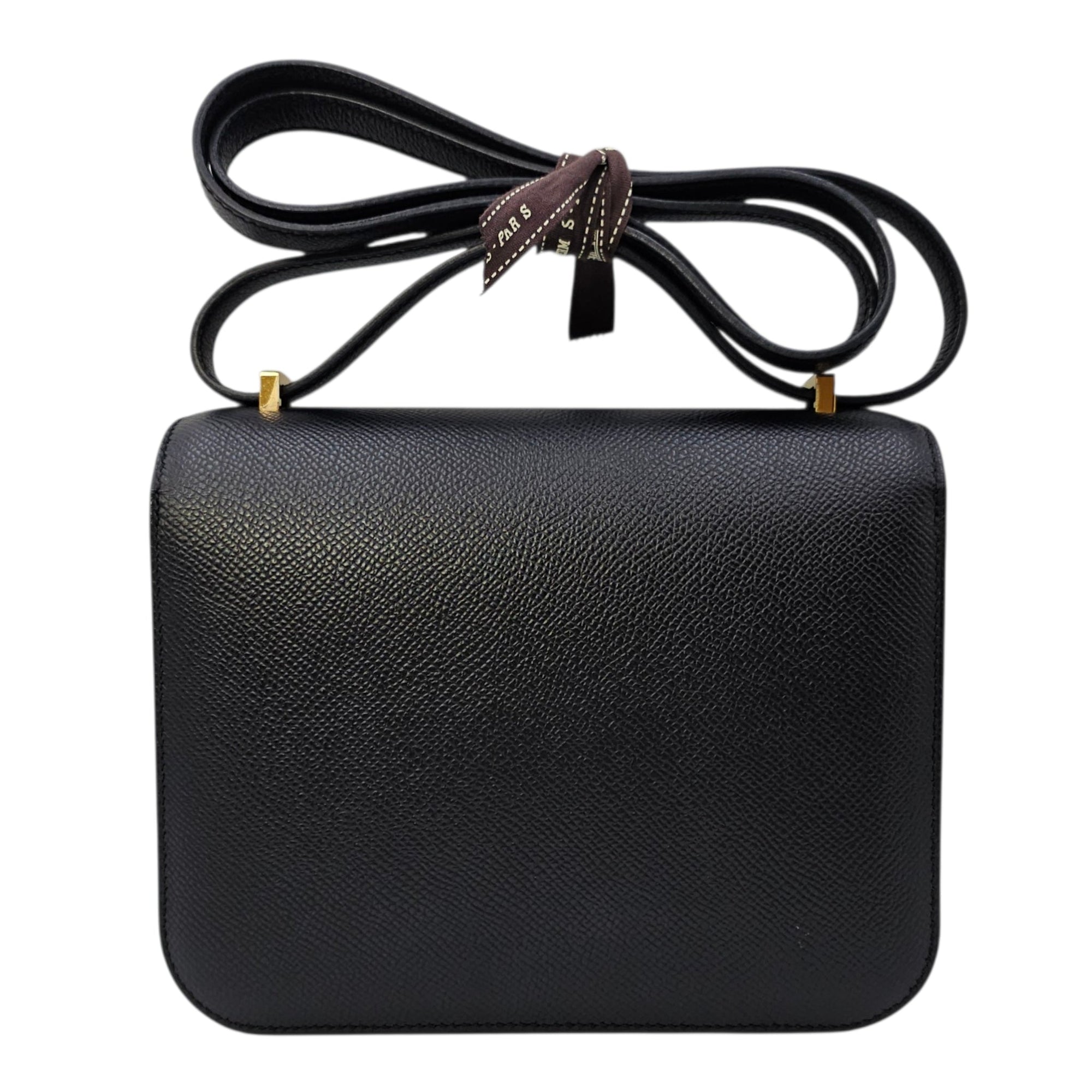 Constance 18 Black in Epsom Rose Gold hardware CL2603-19840 2