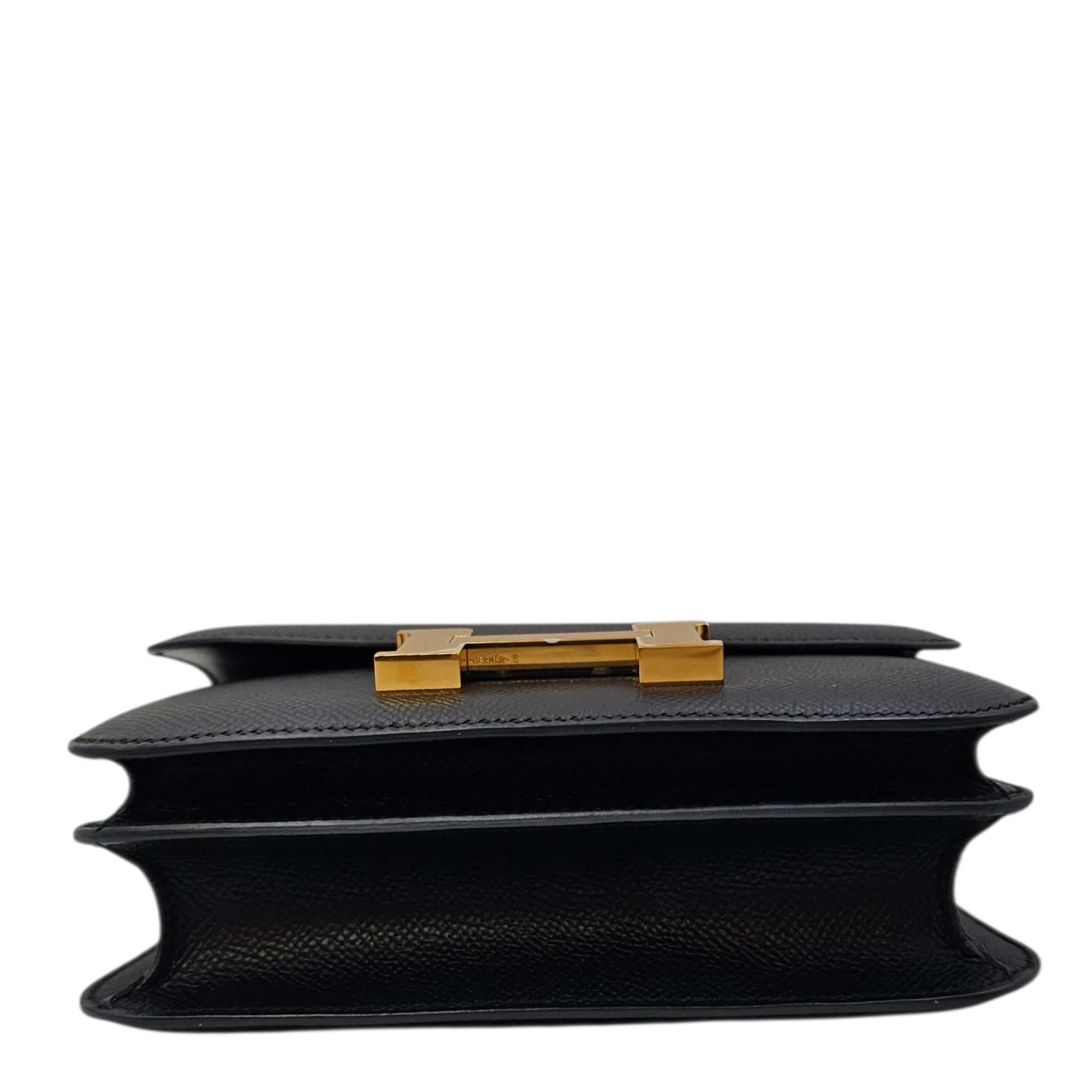 Constance 18 Black in Epsom Rose Gold hardware CL2603-19840 5