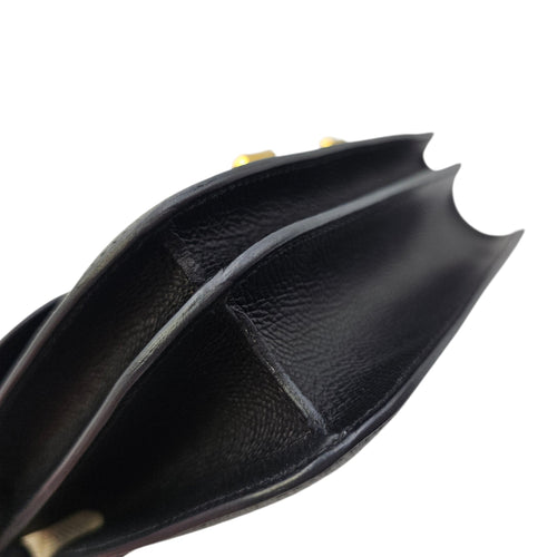 Constance 18 Black in Epsom Rose Gold hardware CL2603-19840 8