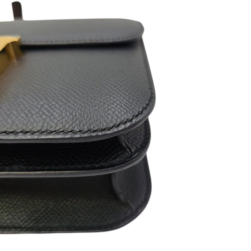 Constance 18 Black in Epsom Rose Gold hardware CL2603-19840 9