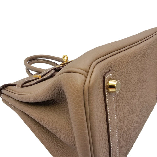 Birkin 25 Etoupe in Togo Gold hardware CL2603-19842 11