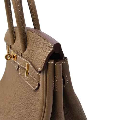 Birkin 25 Etoupe in Togo Gold hardware CL2603-19842 8