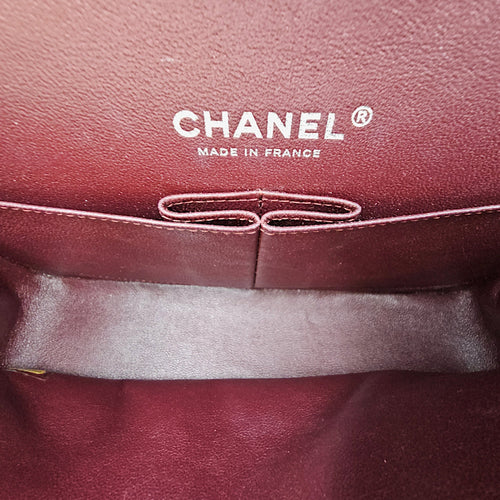 Classic Flap (Double Flap) Medium Black Shoulder Bag in Caviar Leather Silver hardware CL2603-19851 7