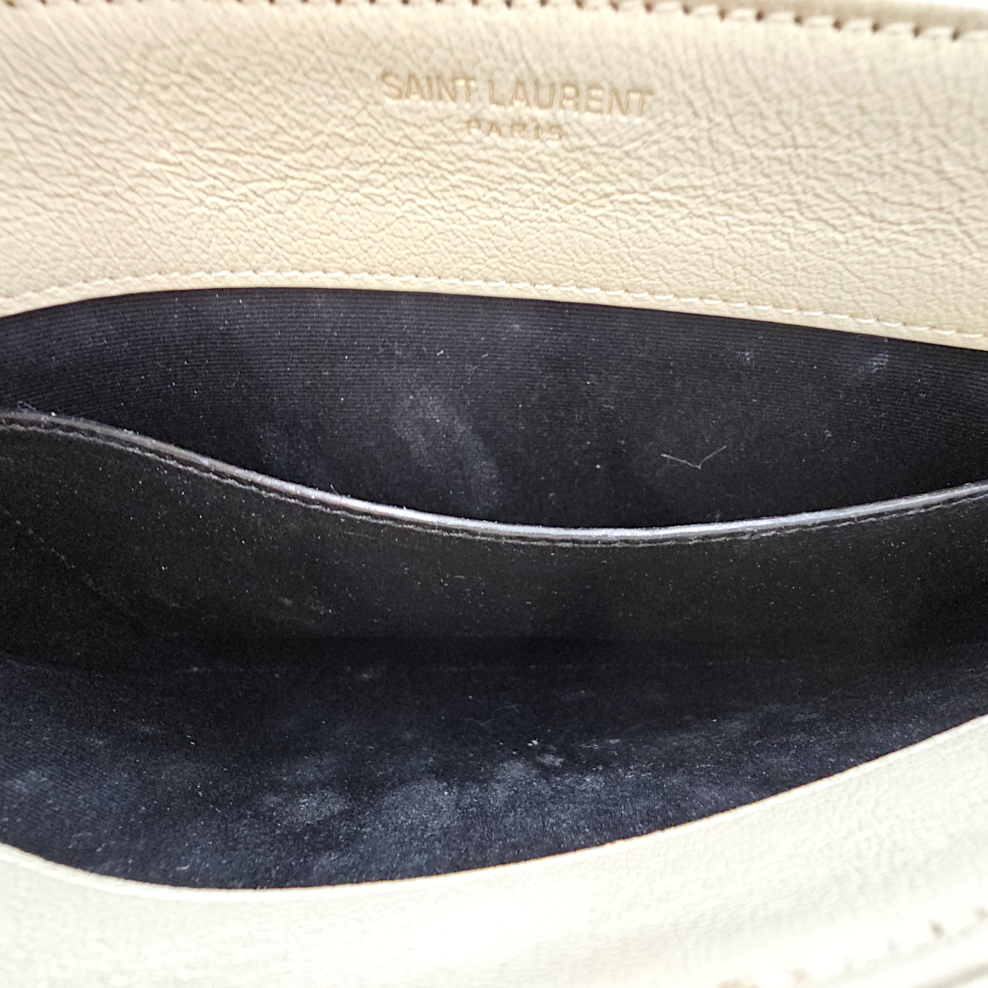 Quilted Becky 25cm Beige Shoulder Bag in Calfskin Gold hardware CL2603-19865 6